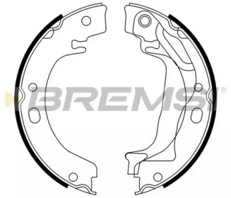 Комлект тормозных накладок BREMSI GF0970