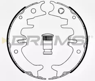 Комлект тормозных накладок BREMSI GF0991