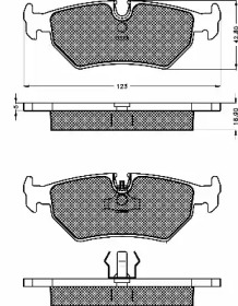 Комплект тормозных колодок BSF 10484