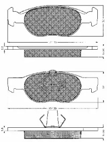 Комплект тормозных колодок BSF 10531