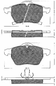 Комплект тормозных колодок BSF 10538