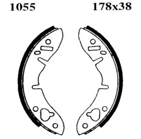 Комлект тормозных накладок BSF 01055