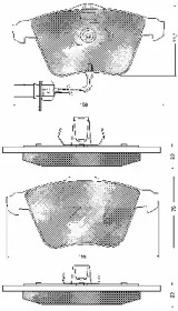 Комплект тормозных колодок BSF 10690