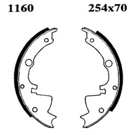 Комлект тормозных накладок BSF 01160