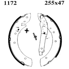 Комлект тормозных накладок BSF 01172
