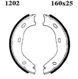 Комлект тормозных накладок BSF 01202