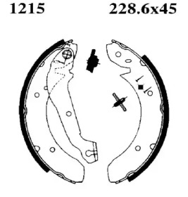 Комлект тормозных накладок BSF 01215
