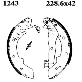 Комлект тормозных накладок BSF 01243