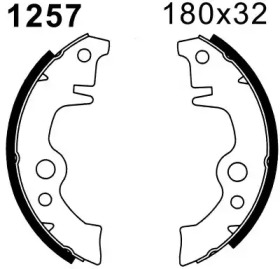 Комлект тормозных накладок BSF 01257