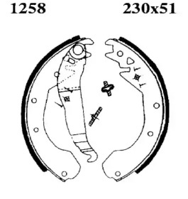 Комлект тормозных накладок BSF 01258