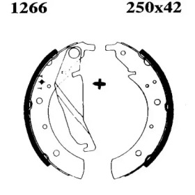Комлект тормозных накладок BSF 01266