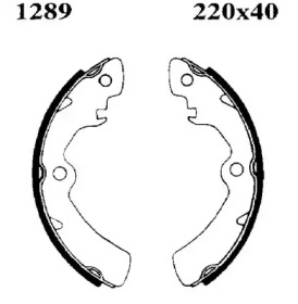 Комлект тормозных накладок BSF 01289