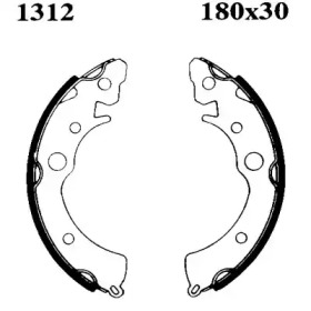 Комлект тормозных накладок BSF 01312