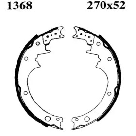 Комлект тормозных накладок BSF 01368