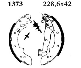 Комлект тормозных накладок BSF 01373