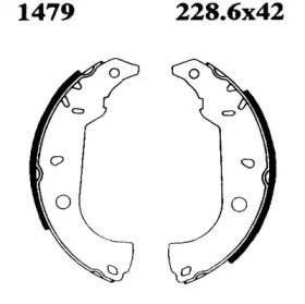Комлект тормозных накладок BSF 01479