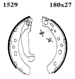 Комлект тормозных накладок BSF 01529