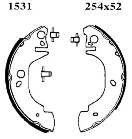 Комплект тормозов BSF 6270