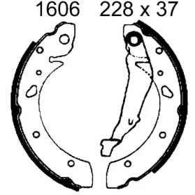 Комлект тормозных накладок BSF 01606