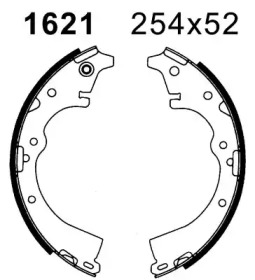 Комлект тормозных накладок BSF 01621