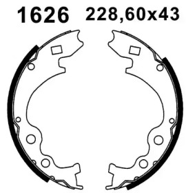 Комлект тормозных накладок BSF 01626
