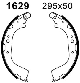 Комлект тормозных накладок BSF 01629