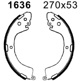 Комлект тормозных накладок BSF 01636