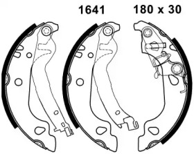 Комлект тормозных накладок BSF 01641