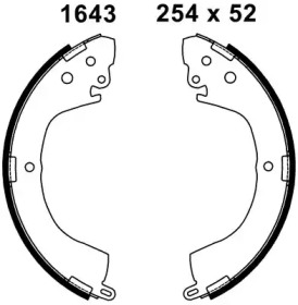 Комлект тормозных накладок BSF 01643