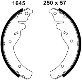 Комлект тормозных накладок BSF 01645