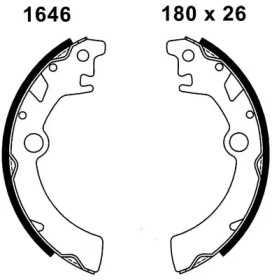 Комлект тормозных накладок BSF 01646