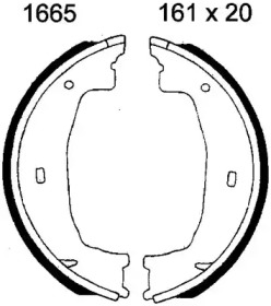 Комлект тормозных накладок BSF 01665