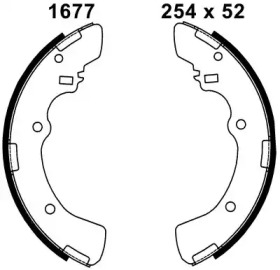Комлект тормозных накладок BSF 01677