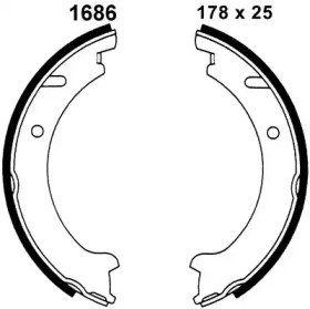 Комлект тормозных накладок BSF 01686