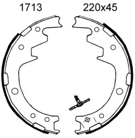Комлект тормозных накладок BSF 01713