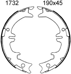 Комлект тормозных накладок BSF 01732