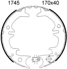 Комлект тормозных накладок BSF 01745