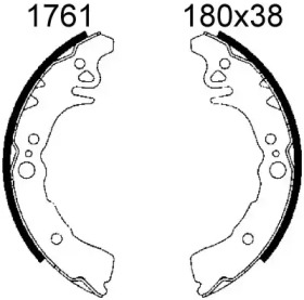 Комлект тормозных накладок BSF 01761