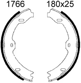 Комлект тормозных накладок BSF 01766
