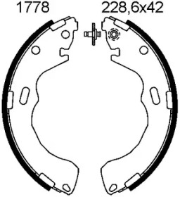 Комлект тормозных накладок BSF 01778