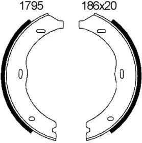Комлект тормозных накладок BSF 01795