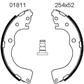 Комлект тормозных накладок BSF 01811