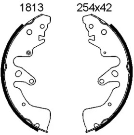 Комлект тормозных накладок BSF 01813