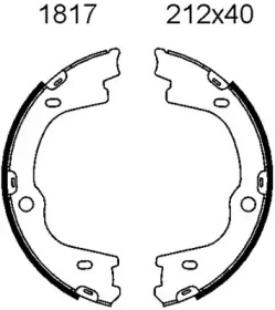 Комлект тормозных накладок BSF 01817