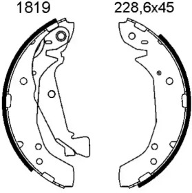 Комлект тормозных накладок BSF 01819