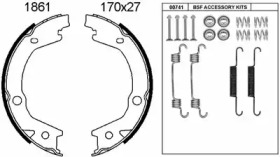Комплект тормозных колодок, стояночная тормозная система BSF 01861K