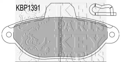 Комплект тормозных колодок KEY PARTS KBP1391