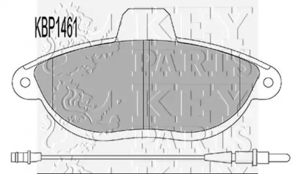 Комплект тормозных колодок KEY PARTS KBP1461