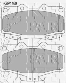 Комплект тормозных колодок KEY PARTS KBP1469