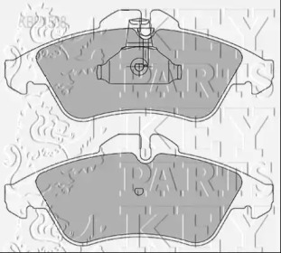 Комплект тормозных колодок KEY PARTS KBP1588